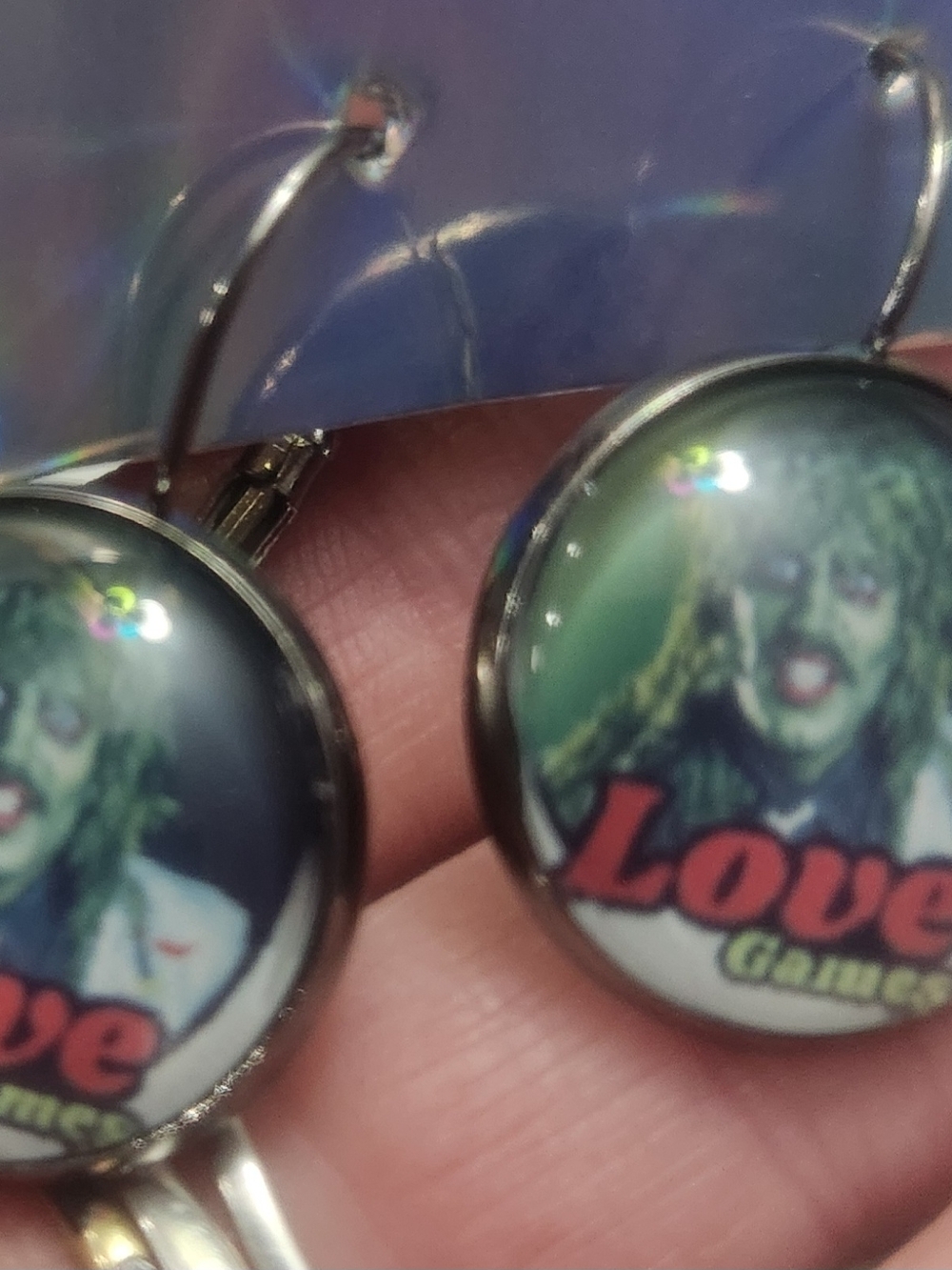 Old Greg Graphic Drop Earrings